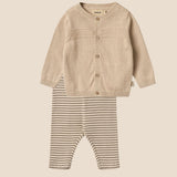 beige setjes unisex baby newborn wheat
