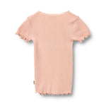 wheat Katie rib t-shirt korte mouwen rose cloud