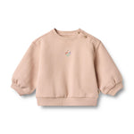 Wheat sweater lichtroze bloemen