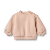Wheat sweater lichtroze bloemen