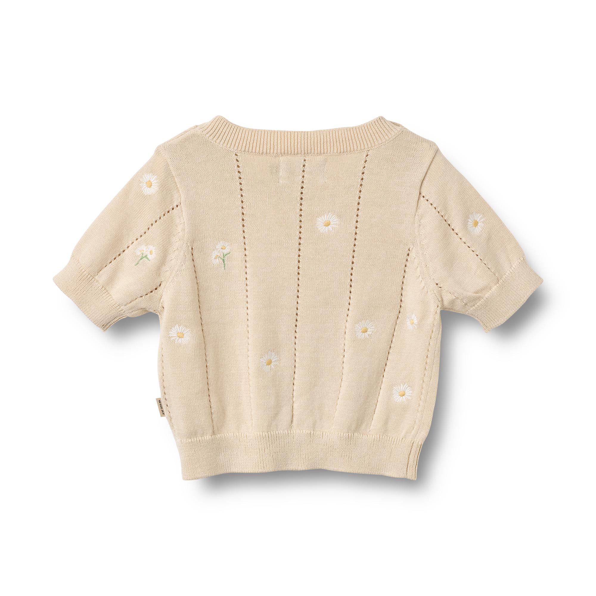 wheat gebreide top malvina madeliefjes borduursel