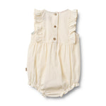 Wheat Emmaline mouwloze Romper met ruffles en knoopjes
