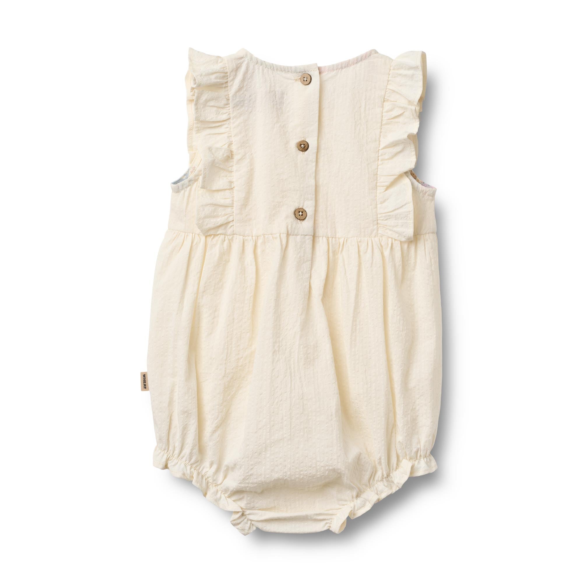Wheat Emmaline mouwloze Romper met ruffles en knoopjes