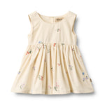 Wheat pinafore Sienna jurkje beige bloemen