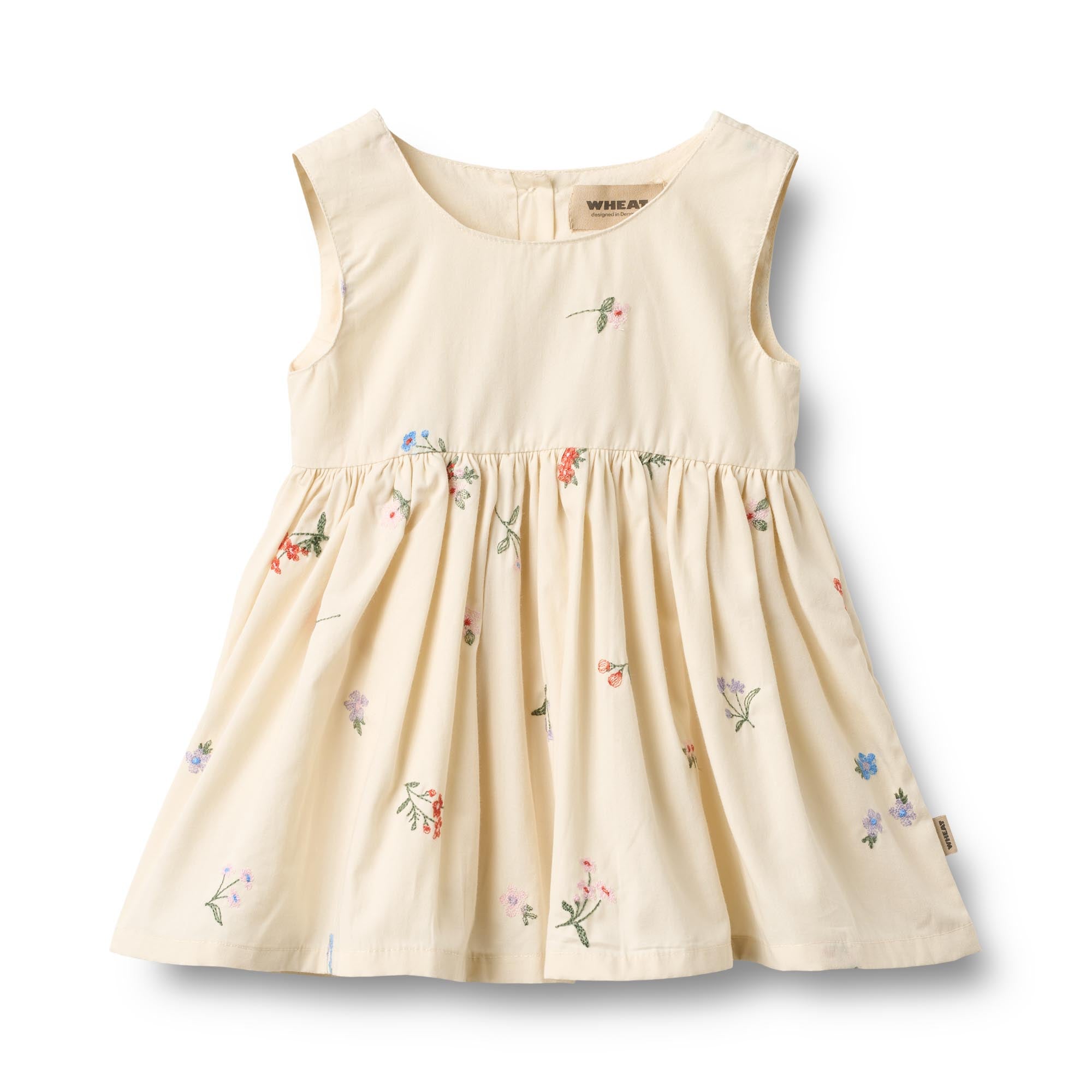 Wheat pinafore Sienna jurkje beige bloemen