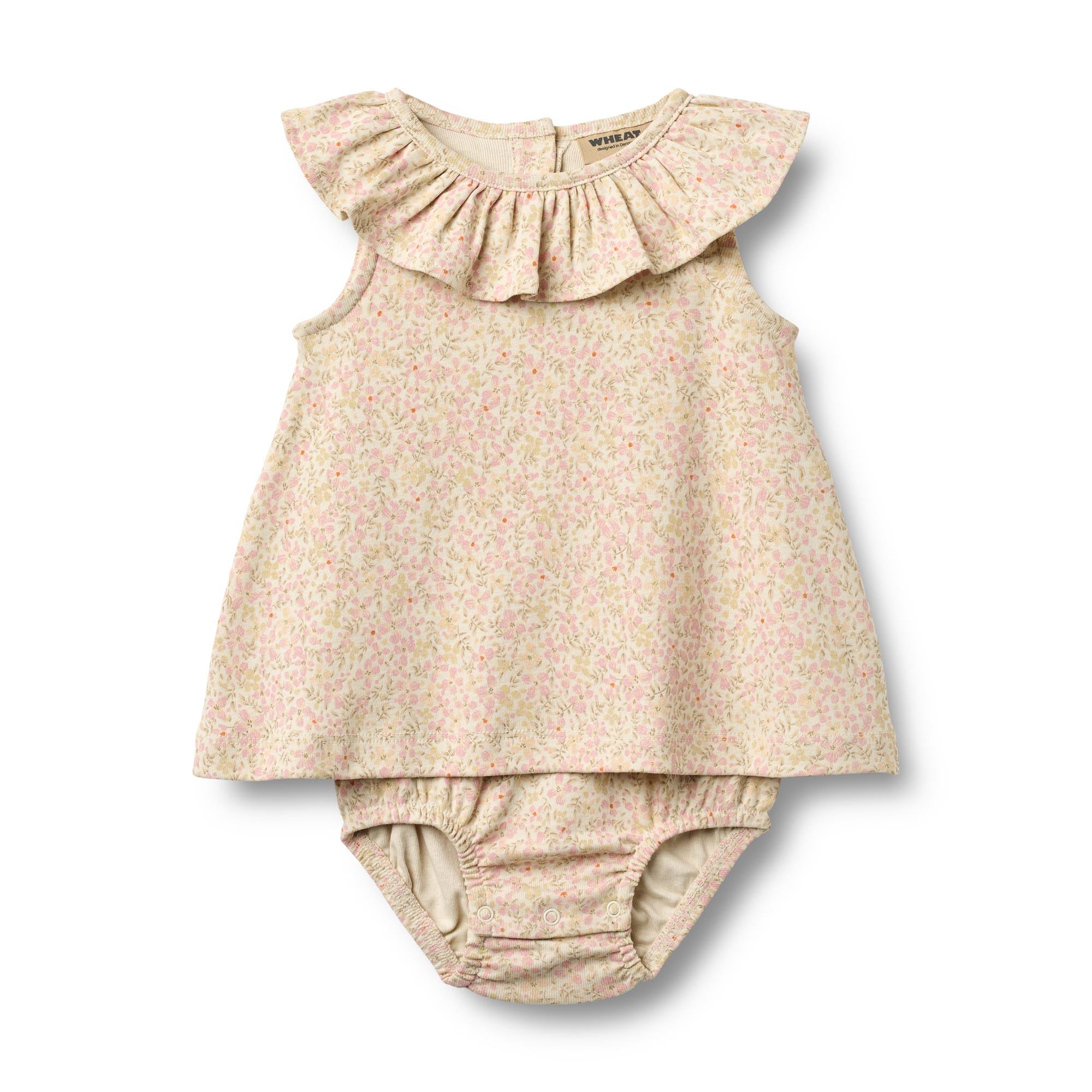 wheat jurk en romper voor meisjes met bloemenprint