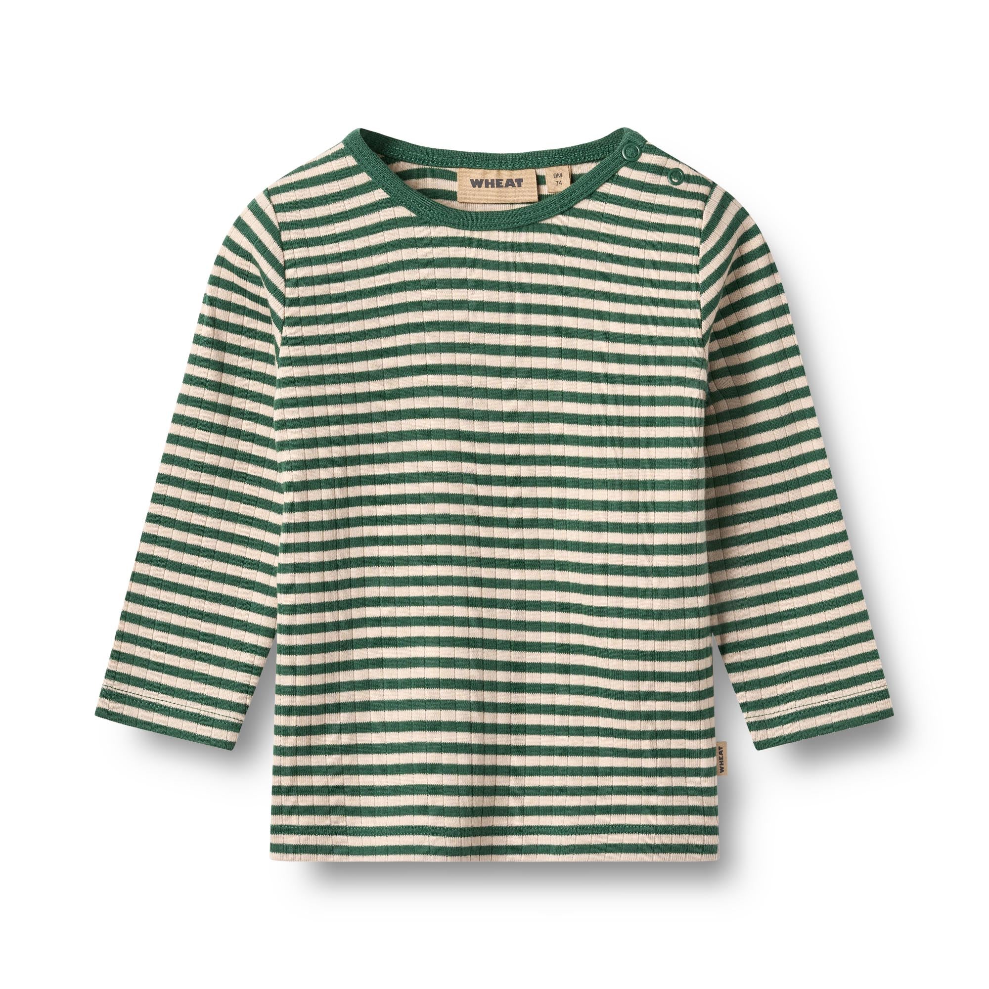 wheat t-shirt streepjes groen