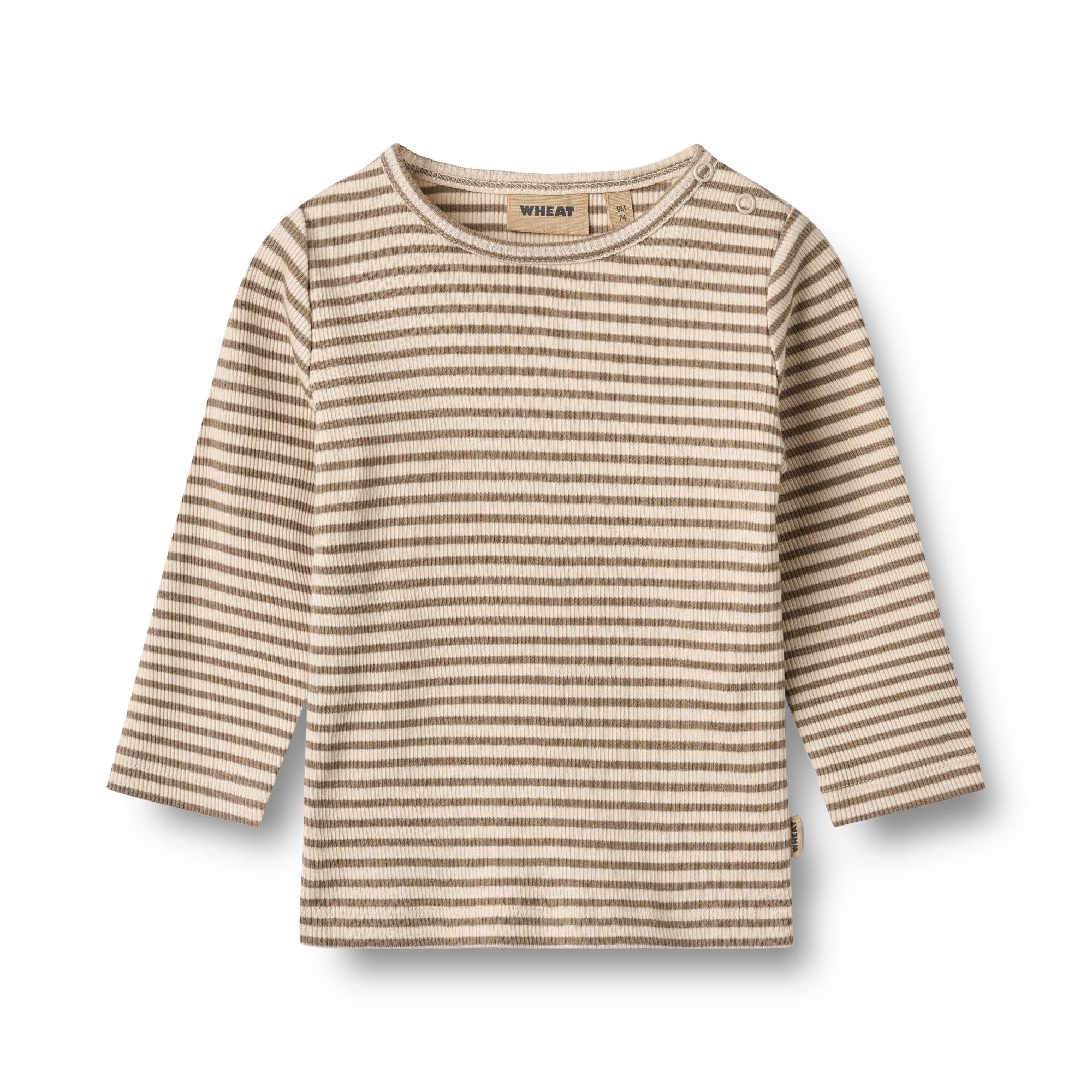 Wheat t-shirt Stig gestreept