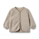 Wheat wool fleece cardigan kari