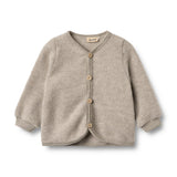 Wheat wool fleece cardigan kari