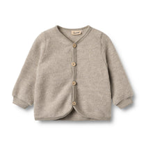 Wheat wool fleece cardigan kari
