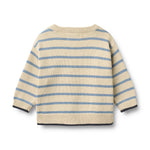 wheat knitwear blauw met beige trui