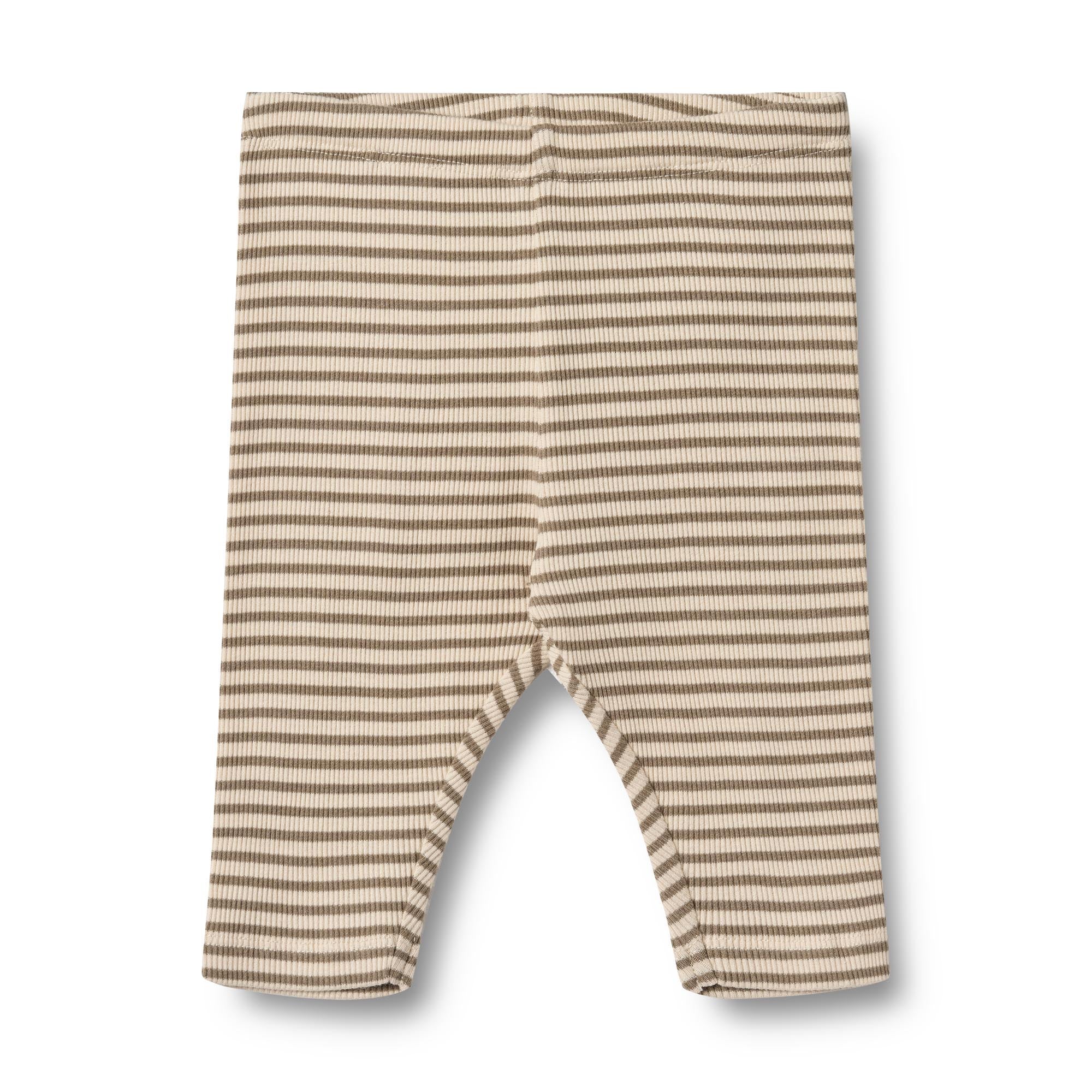 Wheat Silas broek gestreept beige bruin