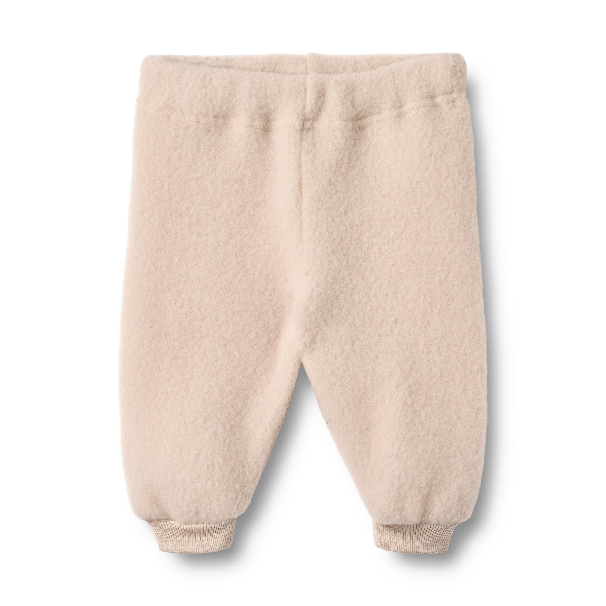 Wheat wool fleece trousers kinnie pink