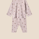 setje meisjes baby roze bloemen