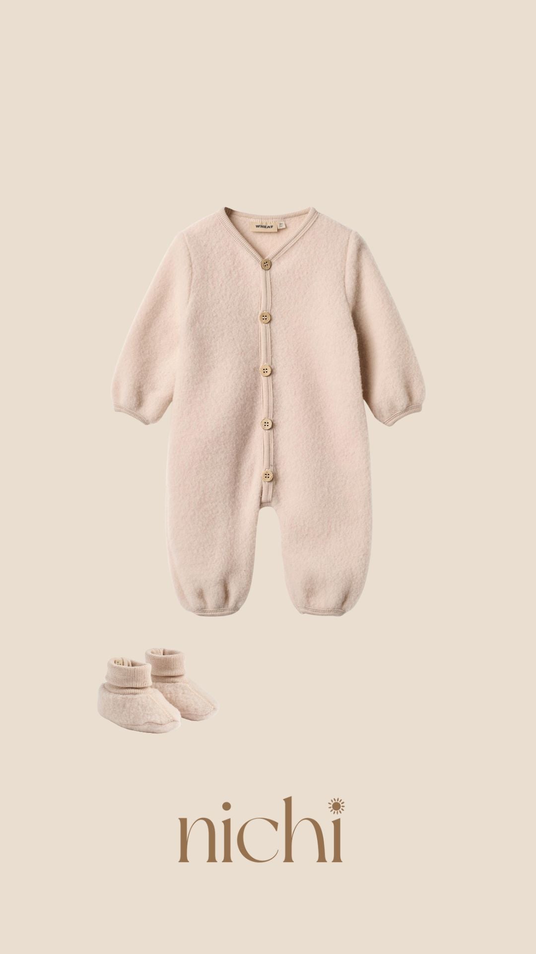 wheat wollen buiten pak roze