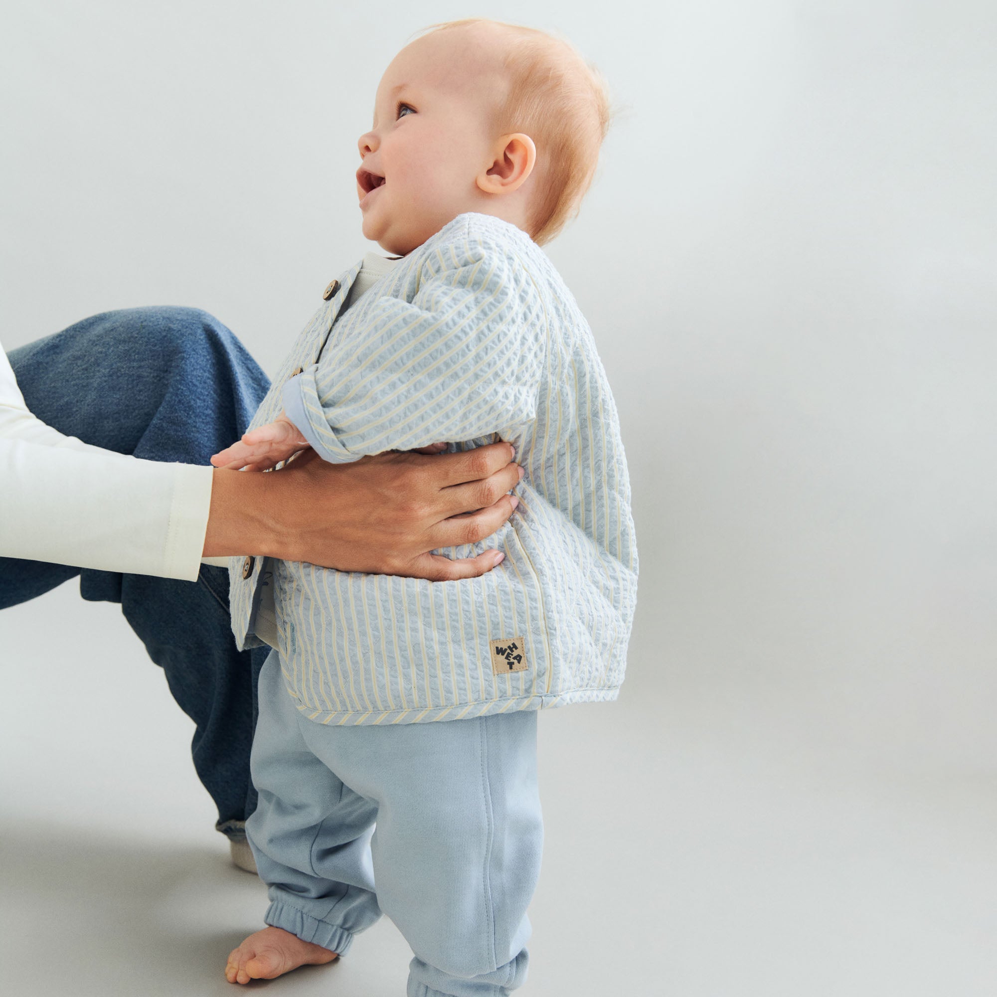 wheat zomers jasje met streepjes voor babys en jongens 