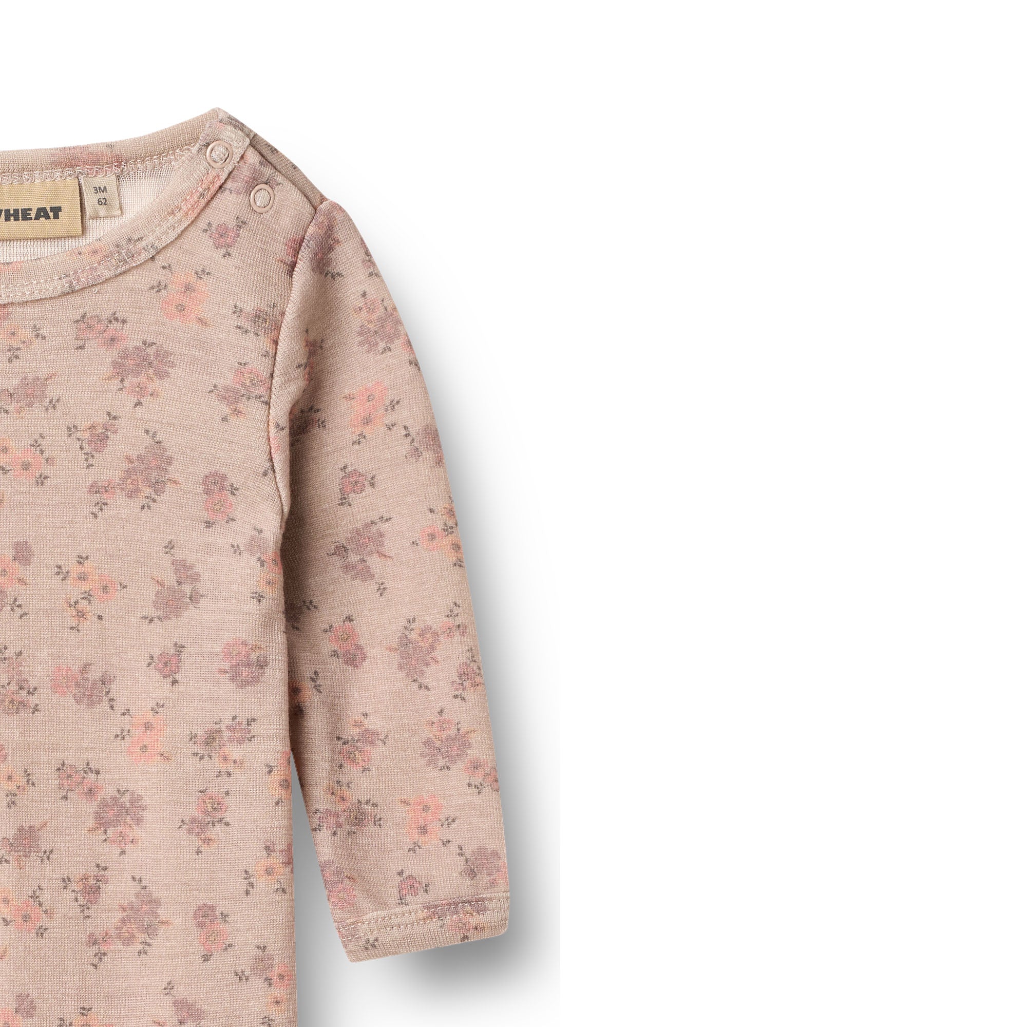 Wheat wool jumpsuit haven lilac flowers