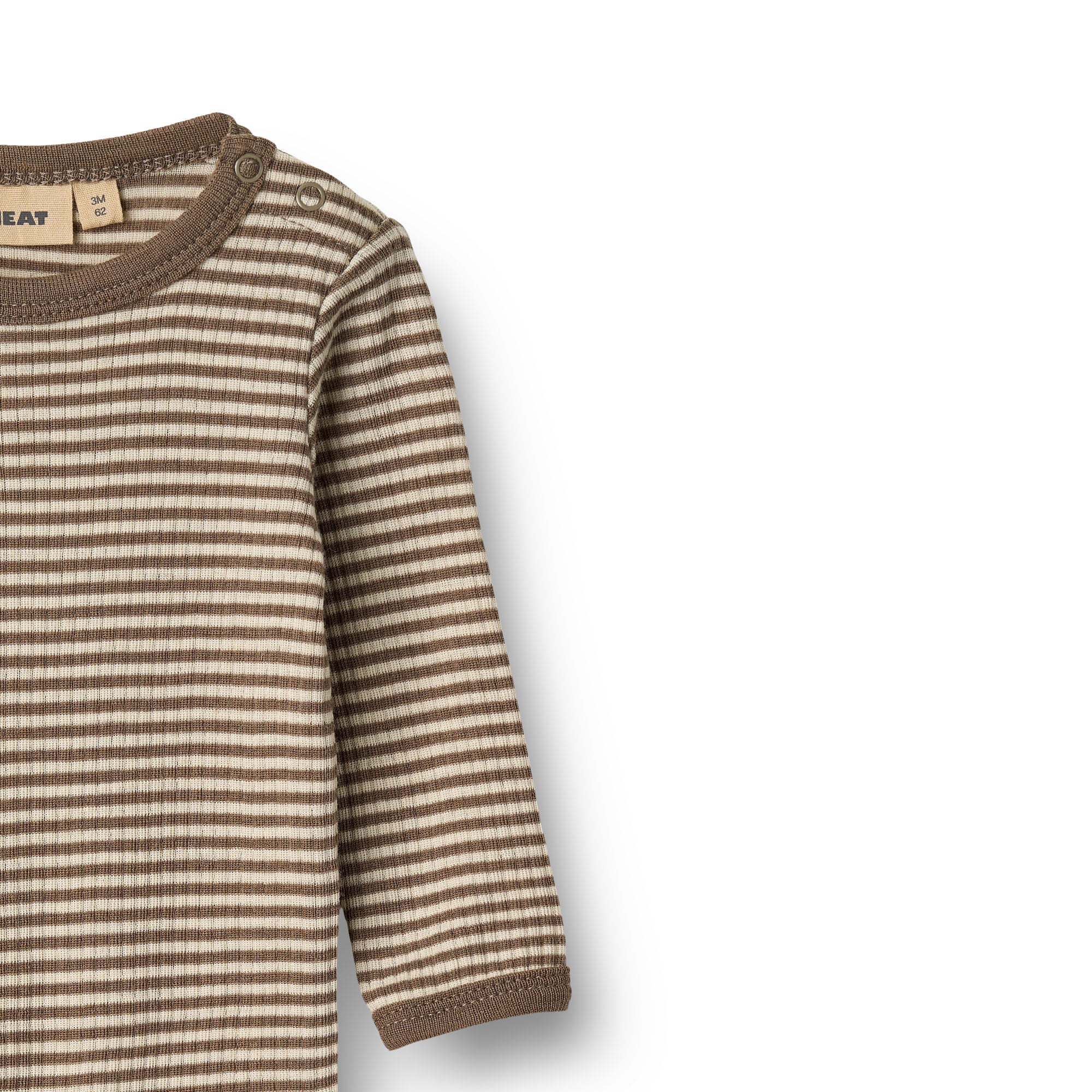 Wheat wool jumpsuit haven wood stripe