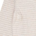 Copenhagen Colors Striped Overslagromper Beige - Nichi Baby Store