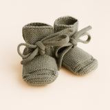 Hvid Booties - Wollen Babyslofjes - Nichi Baby Store