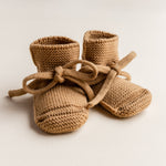 Hvid Booties - Wollen Babyslofjes - Nichi Baby Store