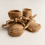 Hvid Booties - Wollen Babyslofjes - Nichi Baby Store