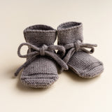 Hvid Booties - Wollen Babyslofjes - Nichi Baby Store