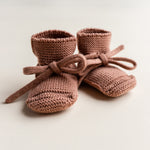 Hvid Booties - Wollen Babyslofjes - Nichi Baby Store