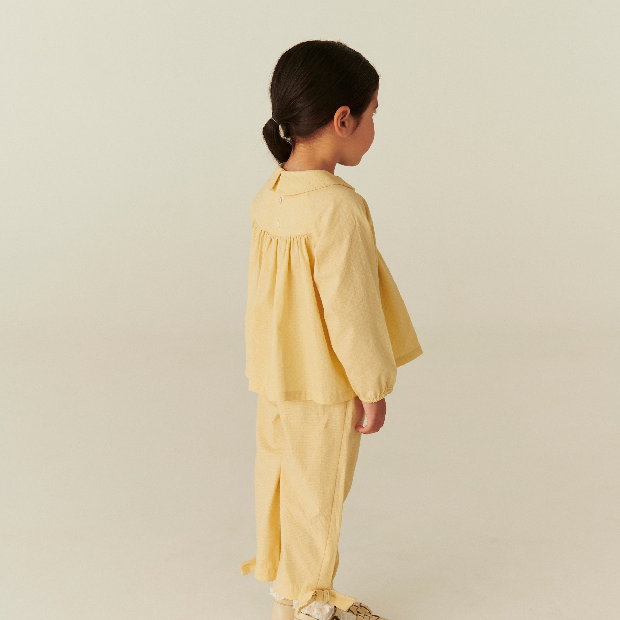 copenhagen colors broek met strikken geel