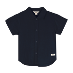 Baje studio Moises linnen blouse polo blauw