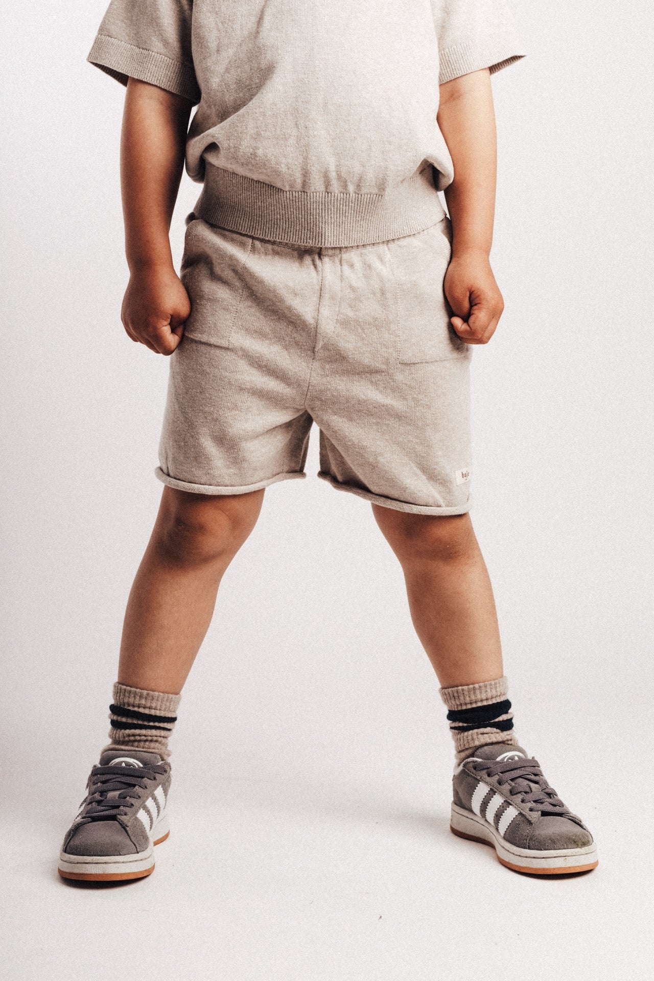 Baje studio gebreide broek Sebastian sand