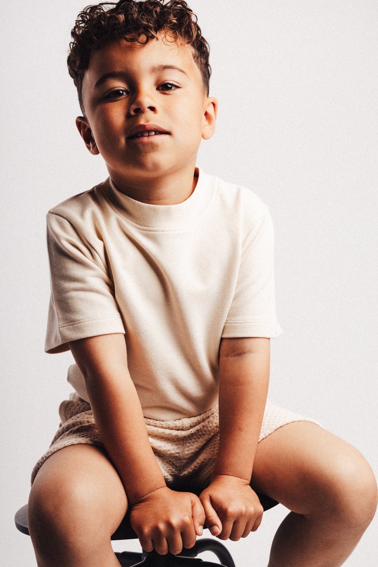 Baje studio jongens t-shirt off white Leon