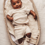 Baje studio korte broekje uriz baby's jongens beige