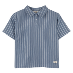 Baje studio messo polo blauw wit gestreept