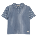 Baje studio messo polo blauw wit gestreept