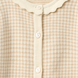 copenhagen colors jacquard vest beige