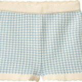 copenhagen colors check jacquard shorts dusty blue