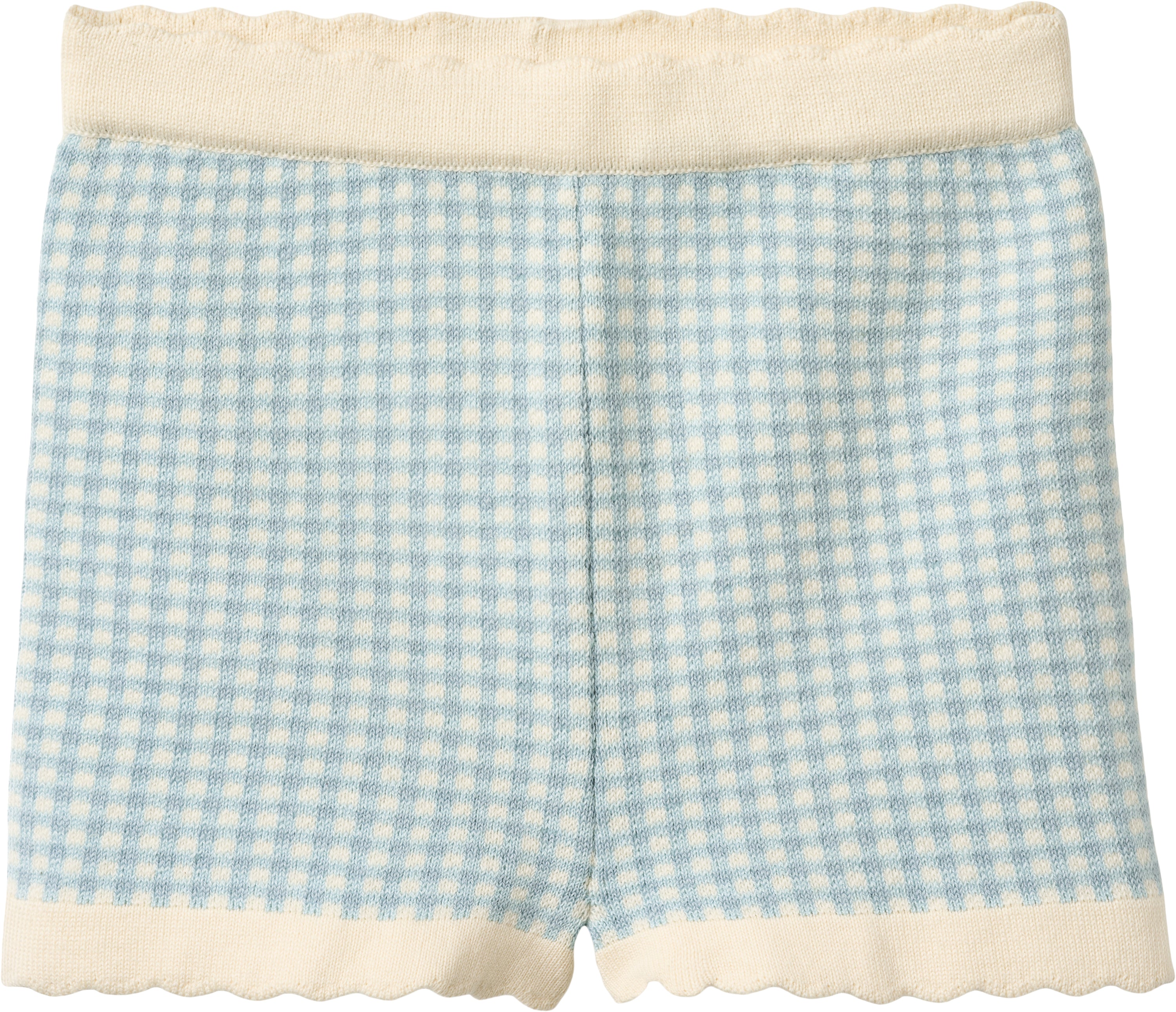 copenhagen colors check jacquard shorts dusty blue