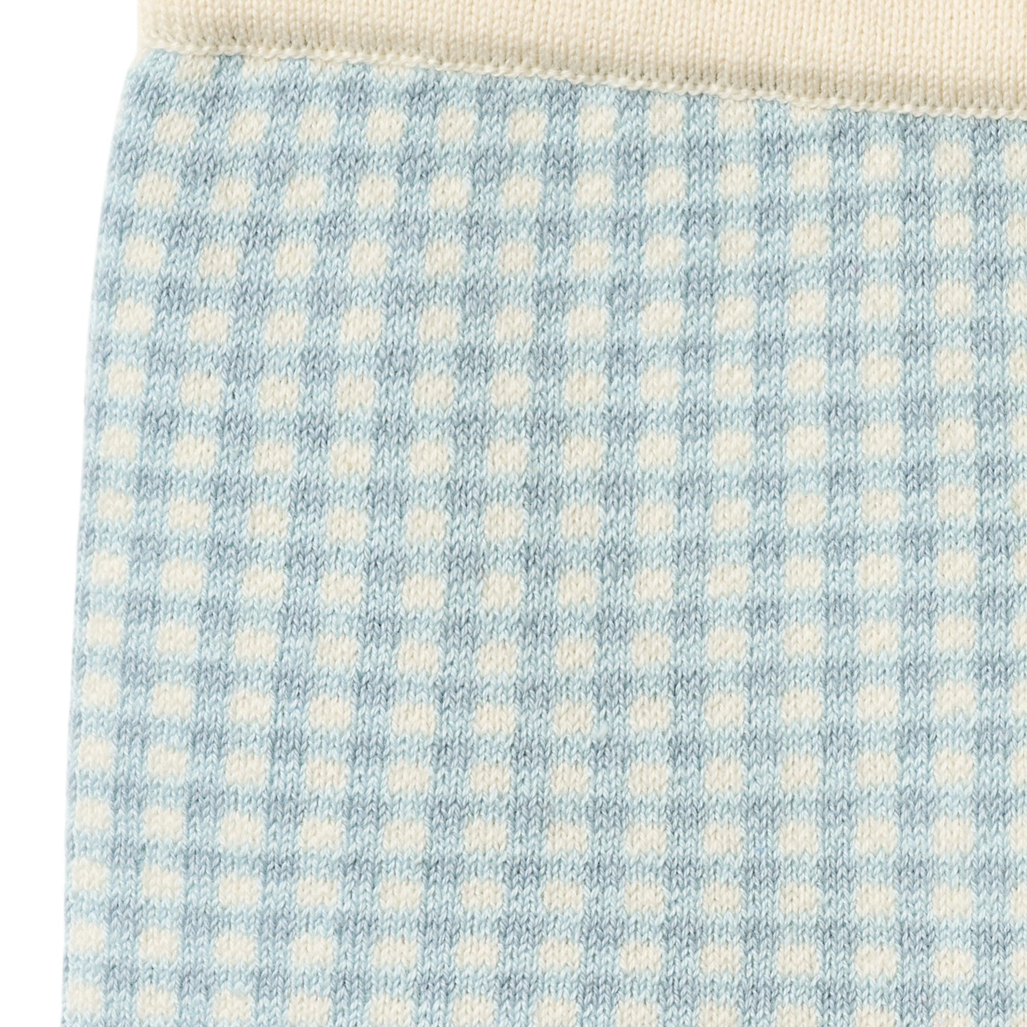 copenhagen colors geruit gebreid broekje blauw meisjes