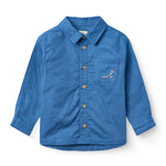 copenhagen colors classic long sleeve shirt ocean blue