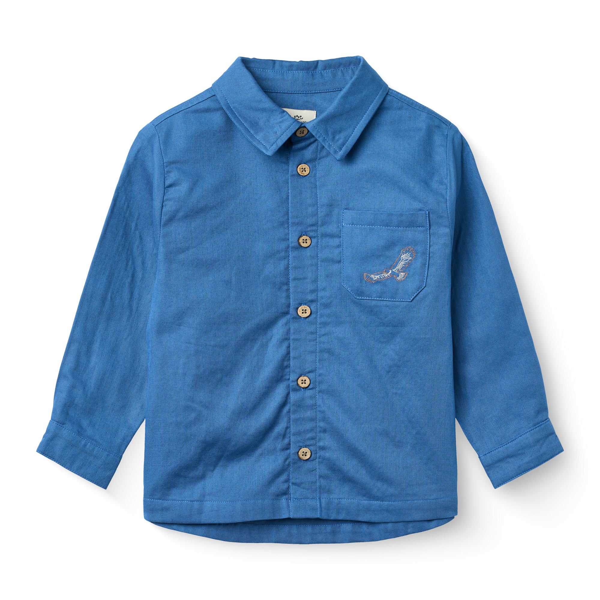 copenhagen colors classic long sleeve shirt ocean blue