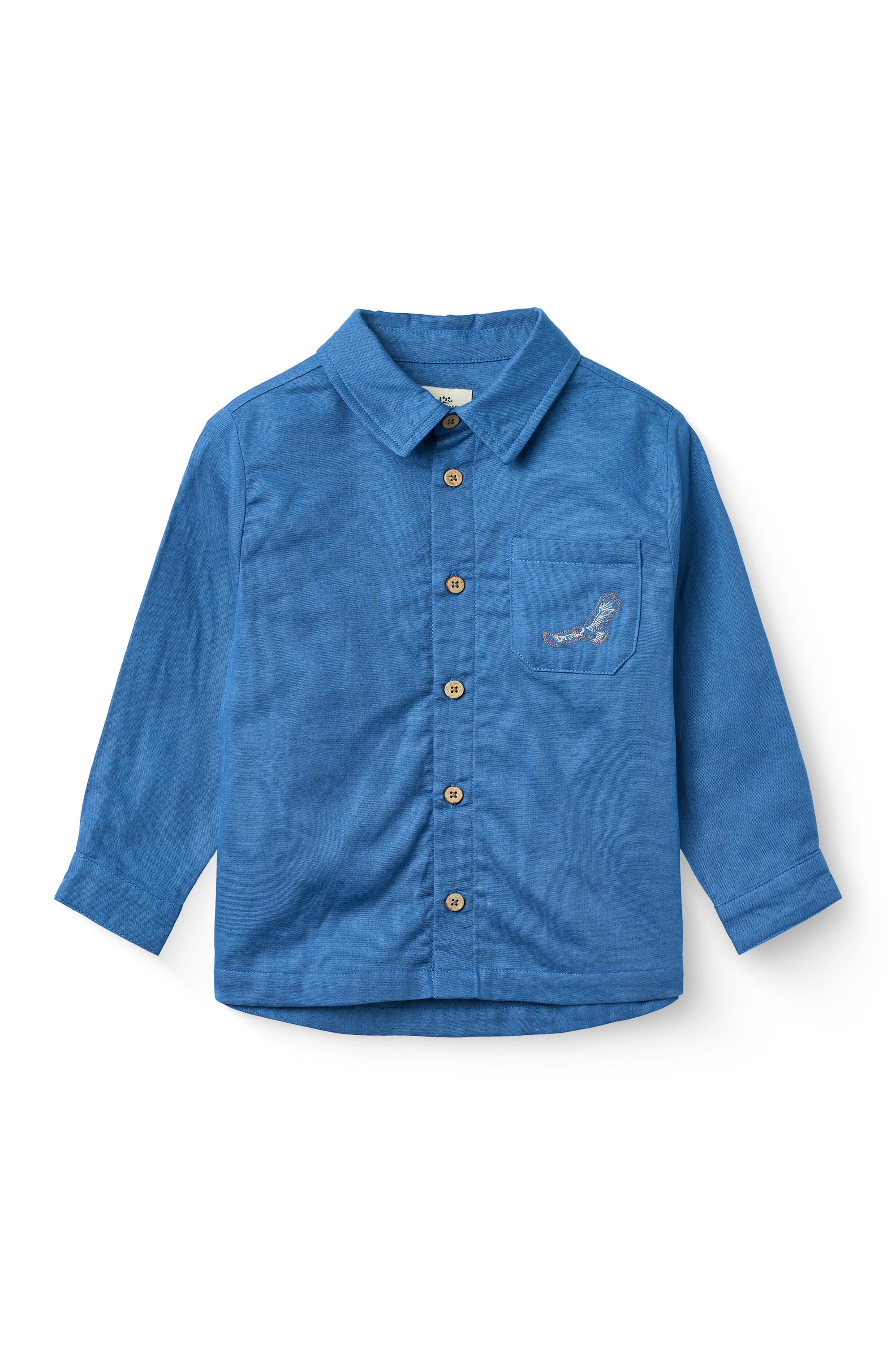 copenhagen colors classic long sleeve shirt ocean blue