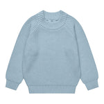 copenhagen colors knitted classic rib blouse blue
