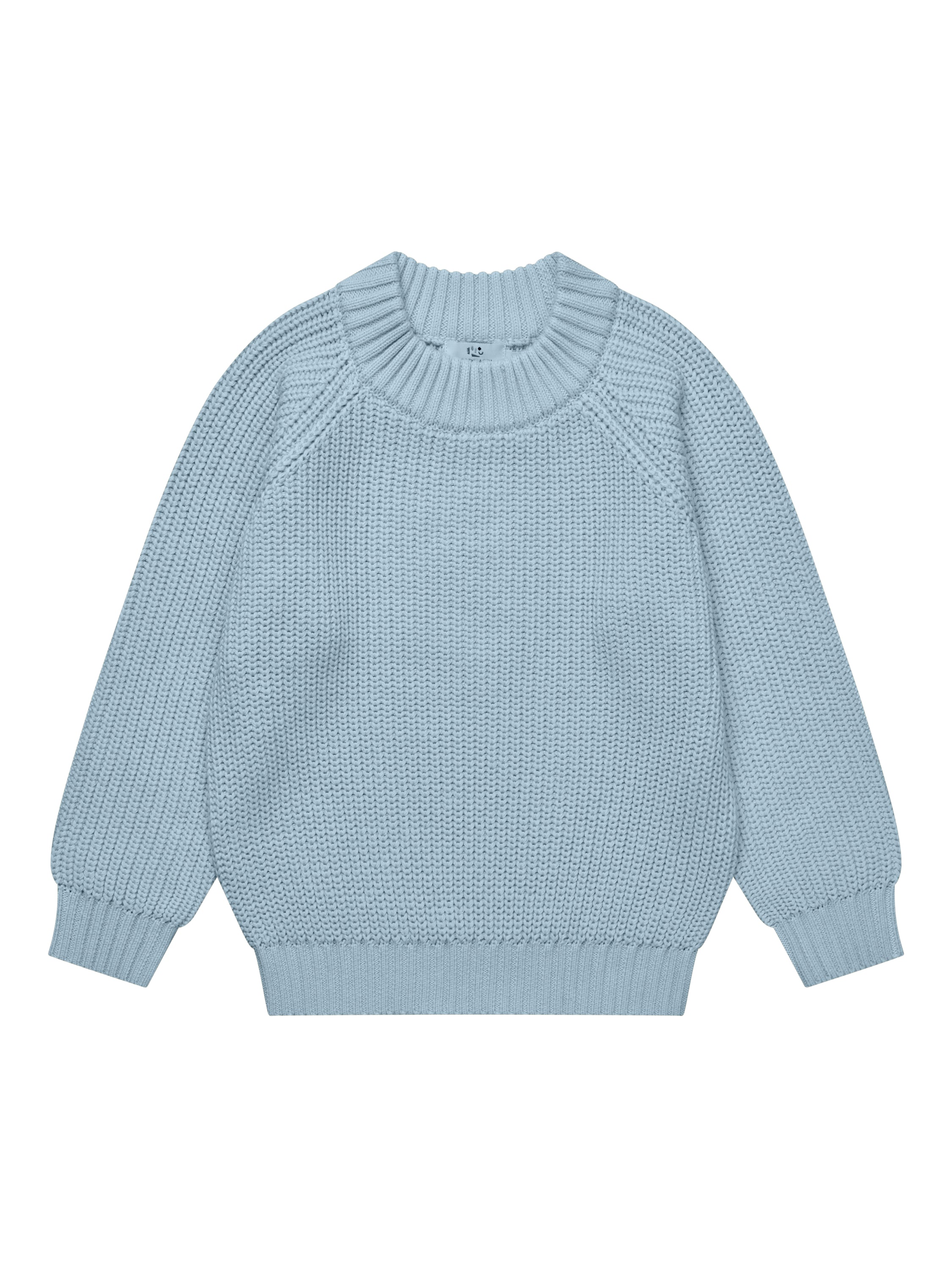 copenhagen colors knitted classic rib blouse blue