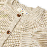 copenhagen colors gebreid vest beige unisex