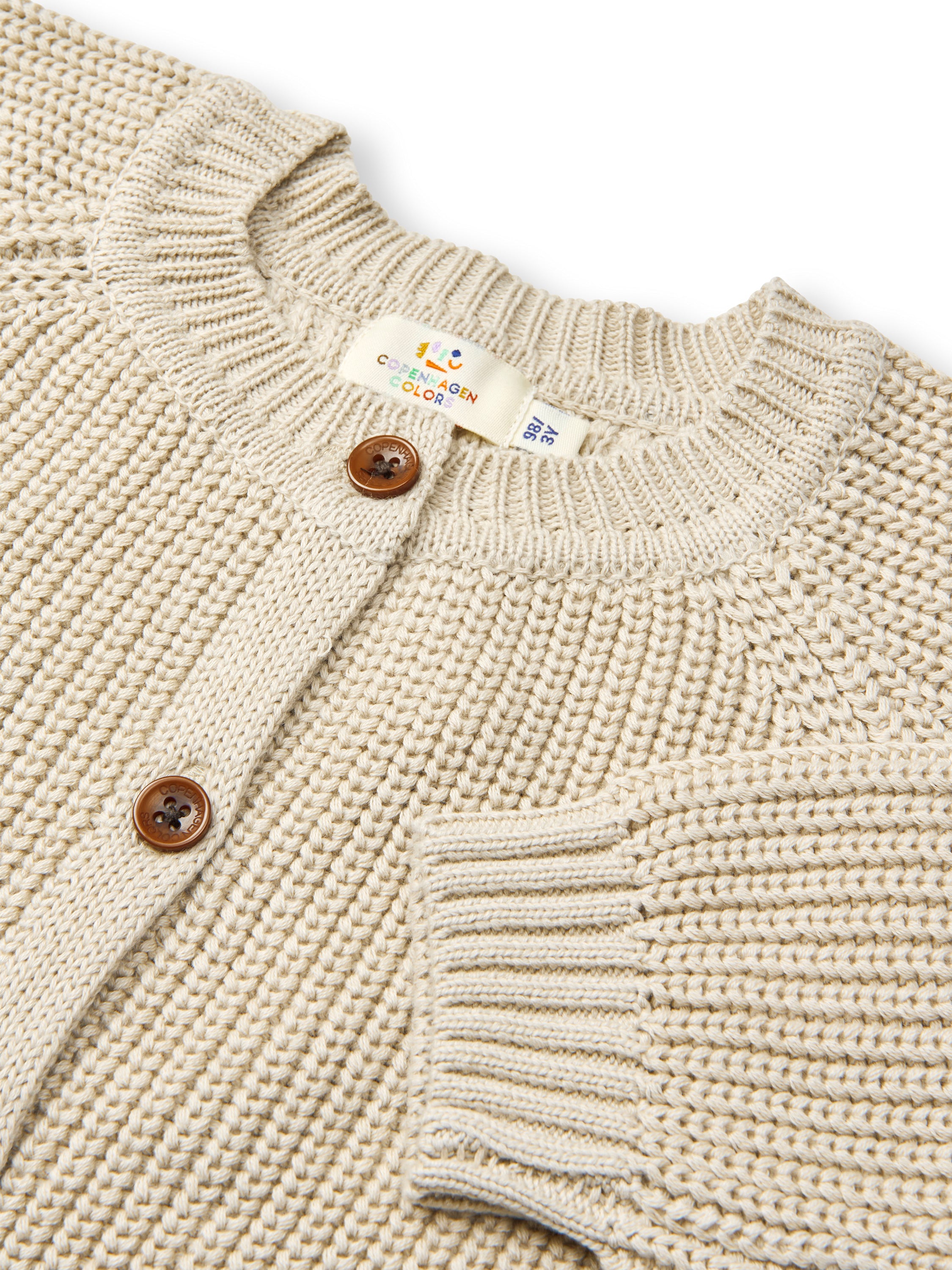 copenhagen colors gebreid vest beige unisex