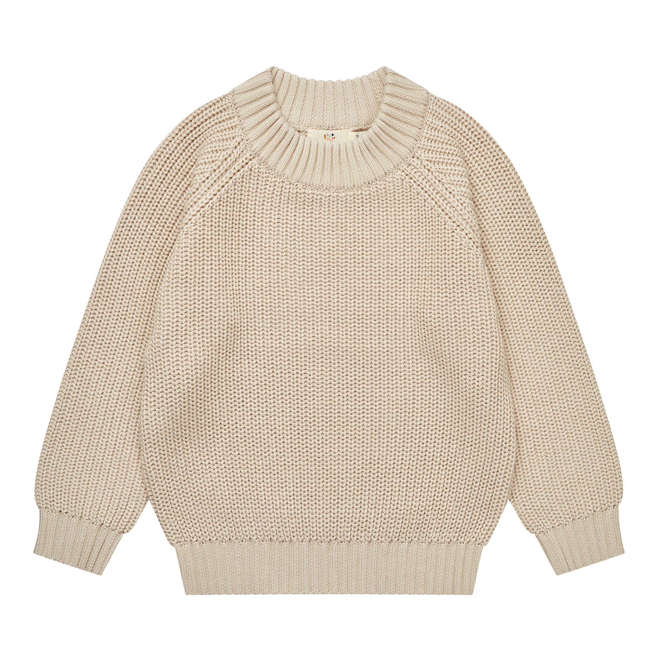 copenhagen colors knitted classic rib blouse beige 