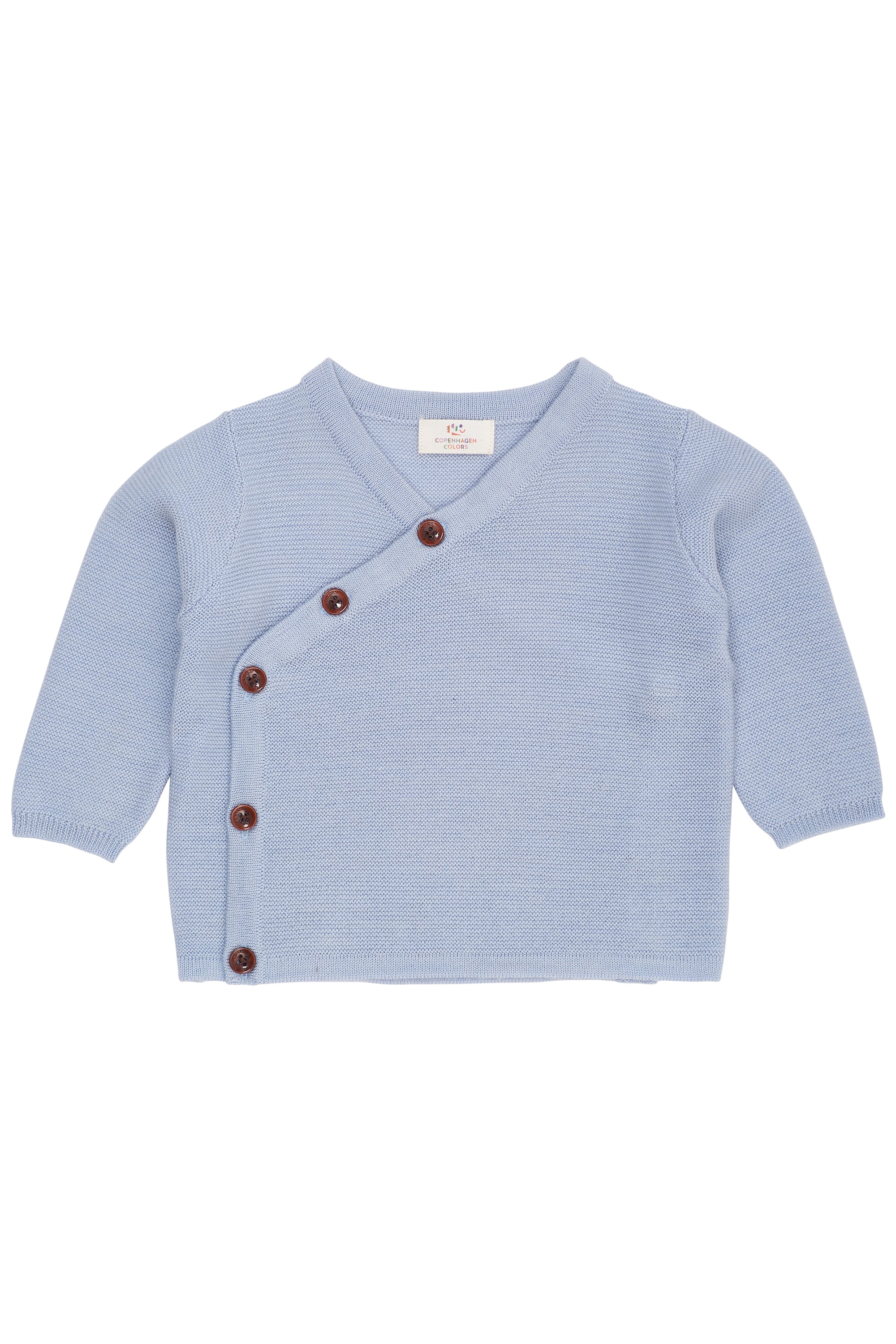 copenhagen colors rib merinowol trui blauw