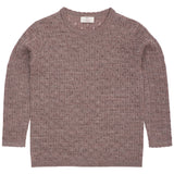 Copenhagen Colors Pointelle Trui bruin Merino wol